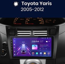 TOYOTA Yaris 3ª serie dal 2005 al 2013 - Autoradio Android 12 CARPLAY Navigatore