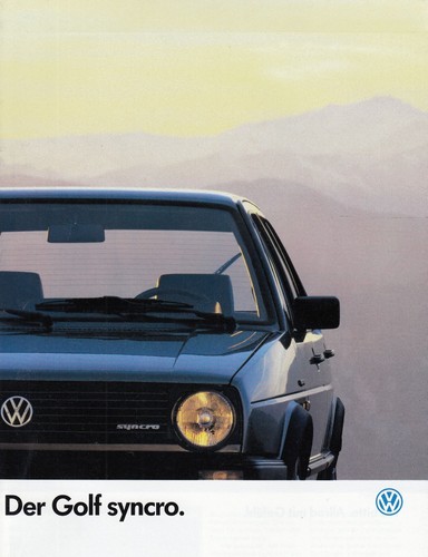 Golf syncro 4x4 - vw, ii