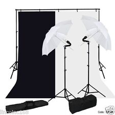 Studio Fotografia Ombrello Luce 9x10 Supporto Sfondo Stand Kit Illuminazione