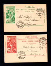Svizzera 1900 -UPU 5 Rp. e 10