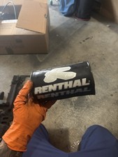 PARACOLPI RENTHAL NERO PER MANUBRIO FATBAR MOTO CROSS ENDURO MOTARD PITBIKE