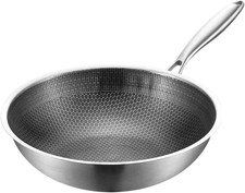 Padella Wok in Acciaio Inox 53
