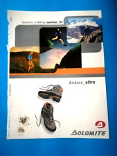 RITAGLIO DI GIORNALE PUBBLICITA' DOLOMITE SCARPE TREKKING DA COLLEZIONE - (141)