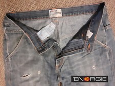 JEANS Originali " ENERGIE " UOMO DENIM VINTAGE TASCA HiP PopTaglia 47 - W33