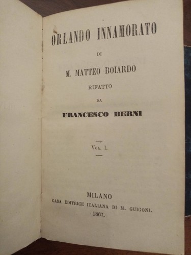 Matteo boiardo orlando - boiardo,