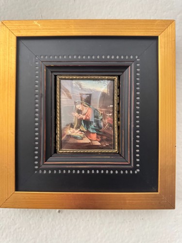 Antico quadro miniatura - in,