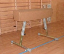 Cavallo per volteggio senza maniglie rivestimento in similpelle