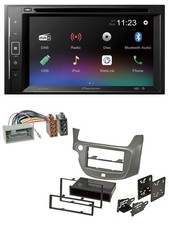 Pioneer Bluetooth MP3 USB 2DIN DAB DVD autoradio per Honda Jazz dal 09 argento