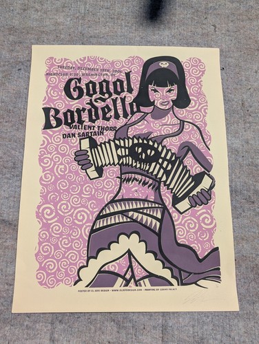 Poster firmato gogol bordello - firmato,