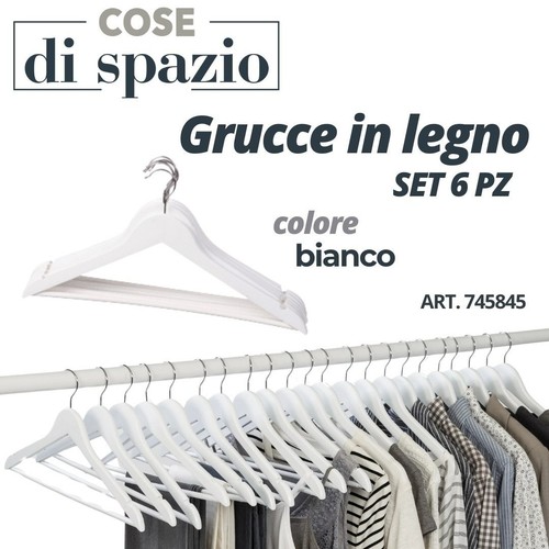 Stampelle grucce legno - stampelle, bianco