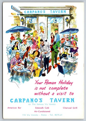 Postcard italy rome - italy,