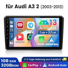 Per Audi A3 S3 RS3 8P 8V 9" Apple Carplay Android 13.0 Autoradio GPS RDS Navi BT