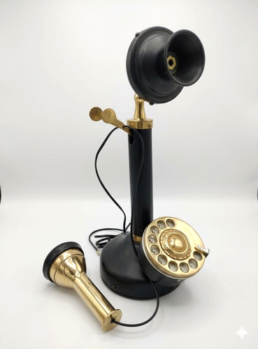 Antico telefono candela - antico,