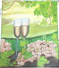 Olio Su Tela 25 X30 Paesaggio