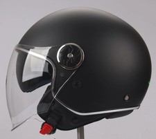 Casco Jet Nero Opaco con