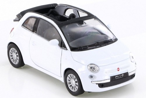 Fiat 500c 2010 bianco welly - 500c, 2010,
