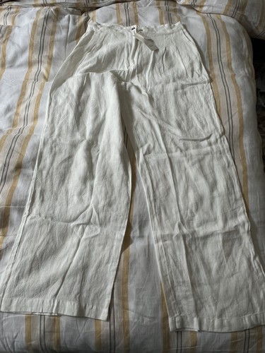 Pantalone donna lino zara - pantalone,