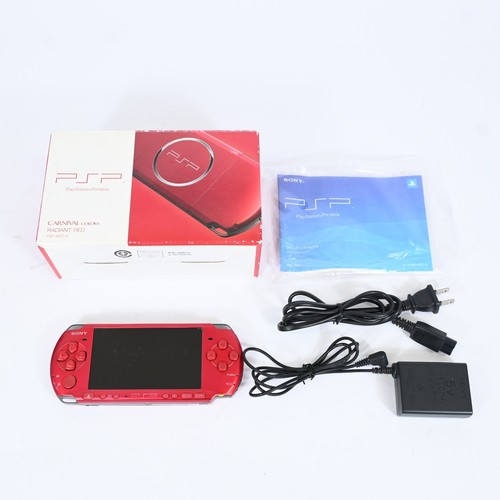 Console sony psp - psp-3000, rosso