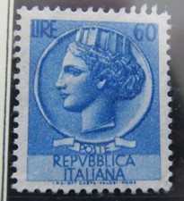 Italia 1955-60 60L Wmk Repubblica Stella MH* A16P54F454