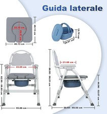 Sedia Da Toilette Pieghevole