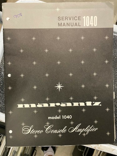 Manuale servizio marantz - manuale,