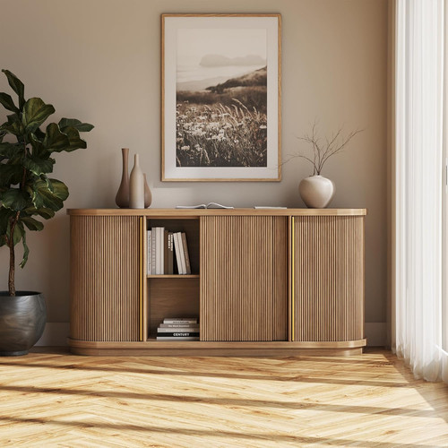 Modern curved sideboard - 67",