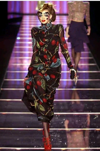 Gonna ciliegia john galliano - john,