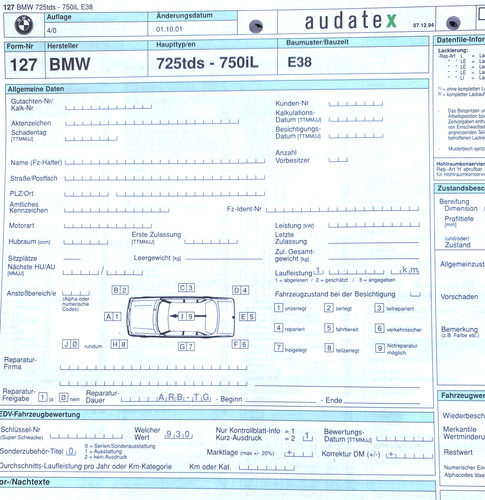 Bmw 725tds 750il - 750il, pezzi