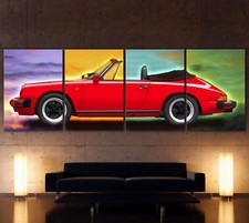 Quadro su Tela XXL Red Porsche