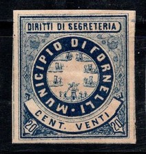 Stufa - MNH 100% Italia entrate comunali 20 centesimi, spese di segreteria