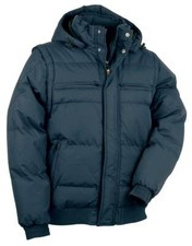 Cofra MONTREAL (02 NAVY) Tg. 64 GIACCA PIUMINO DA LAVORO MANICHE STACCABILI