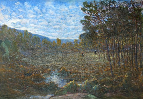 Grande quadro antico - quadro, paesaggio