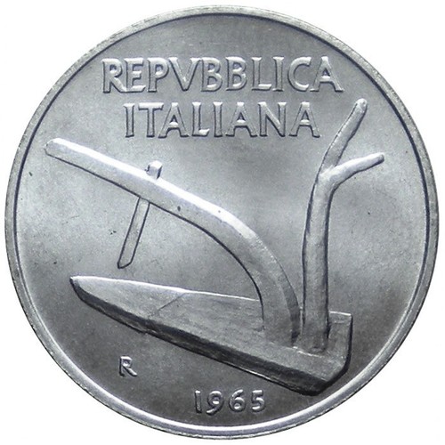 Lire 1965 aratro e spighe - lire,