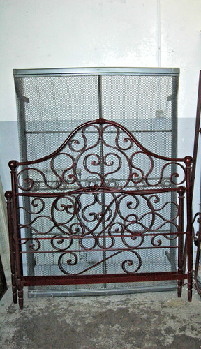 Letto antico ferro - ferro, battuto