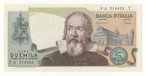 2000 lire galileo decr - 2000,