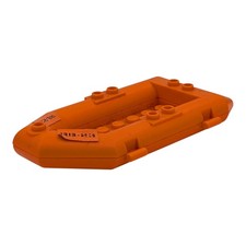 LEGO gommone blu arancione