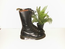 Dr. Martens 1914 stivali neri quilon pelle made in England uk 7 eu 41 (d1270)