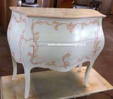 COMO' BOMBATO INGRESSO CONSOLLE BIANCO CON DECORO   PERSONALIZZABILE