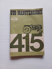 Fiat 415 trattore 1967 manuale uso manutenzione libretto istruzioni originale