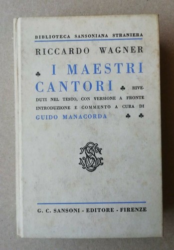 Maestri cantori di - cantori,
