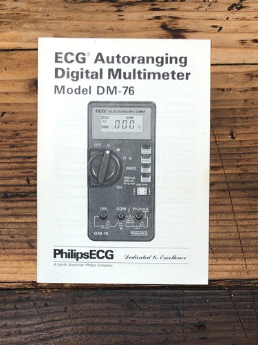 Multimetro philips ecg 76 - philips,