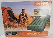 Intex Prestige Downy Kit Airbed con Pompa a Batteria Manuale, Twin 66967E