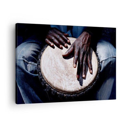 Quadro tela 70x50cm tamburo - tela,