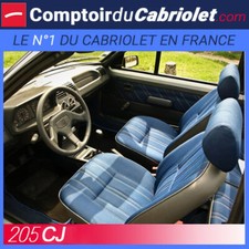 Rivestimento sedili anteriori/Posteriore Tessuto Jeans Skai Grigio Peugeot 205