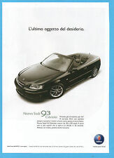 BELLEU004-PUBBLICITA'/ADVERTISING-2004- NUOVA SAAB 9-3 CABRIOLET