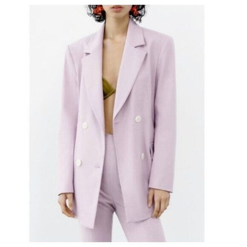 Blazer lilla doppiopetto