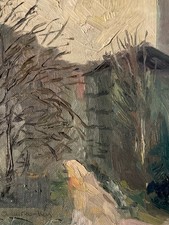 Pittura Olio Cartone 1960