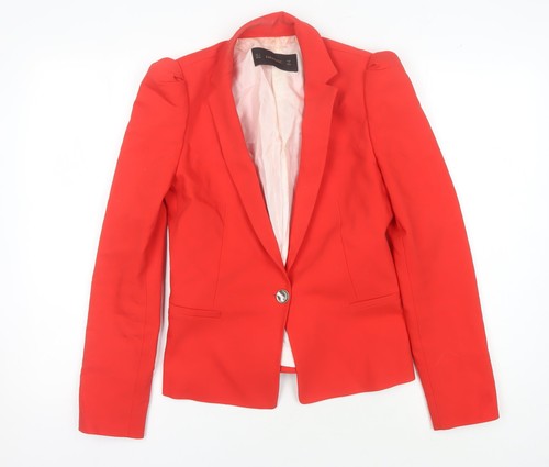 Blazer rosso regolare donna