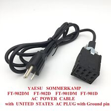 Yaesu Sommerkamp FT-902 DM FT-901 DM FT 902 901 AC power Cord cable USA AC  PLUG