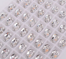 Strass da cucire 6x10 mm vetro